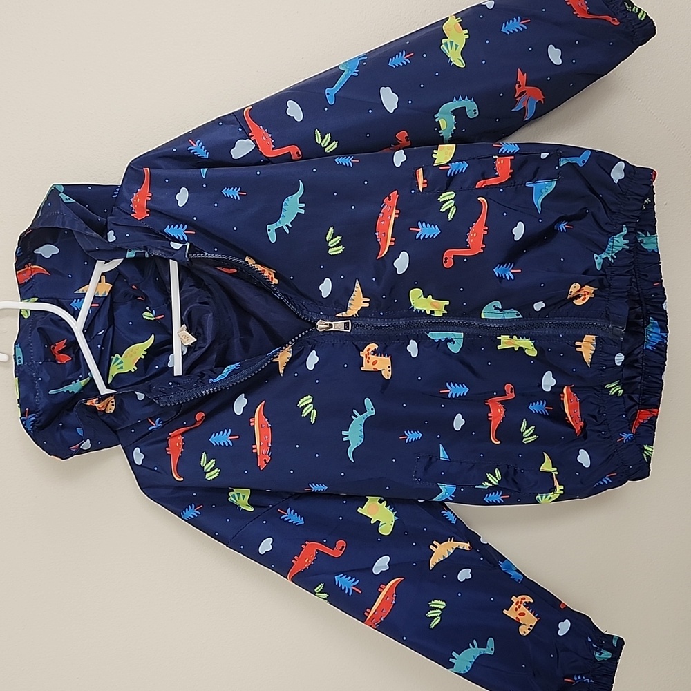 Dinasour print rain coat,5T
